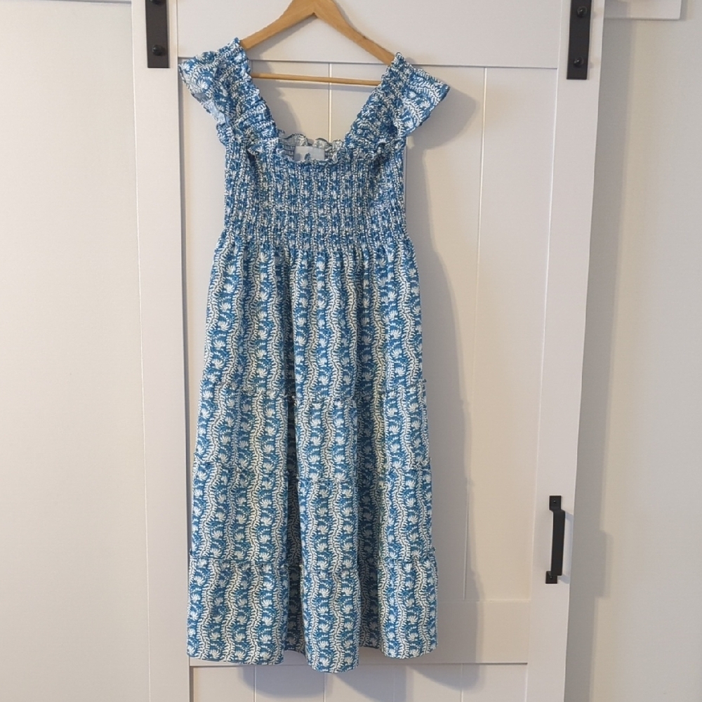 Hill House Blue and White Nap Dress